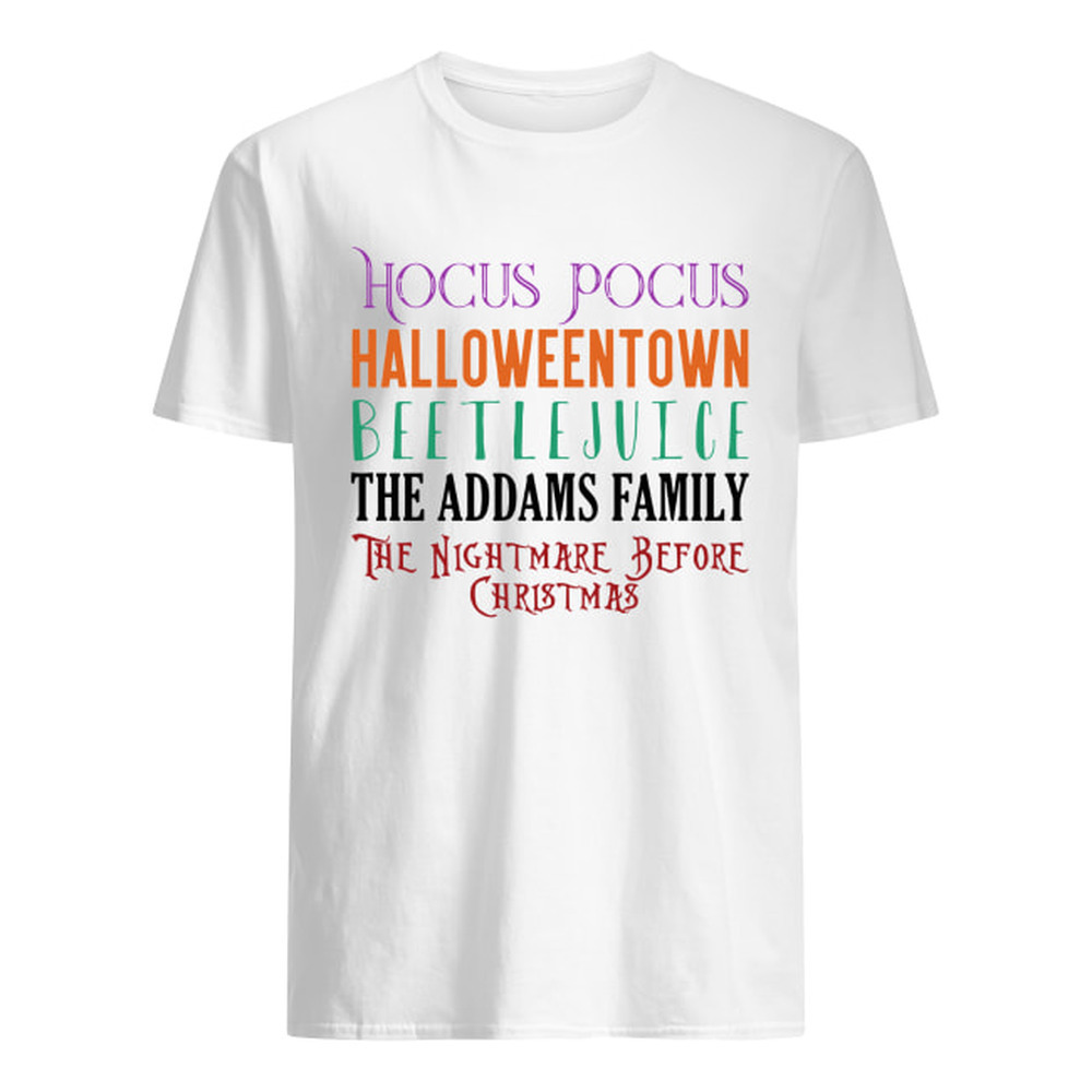 Hocus Pocus Halloween Town Beetlejuice The Addams Family